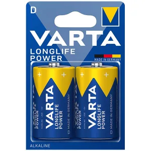 Varta LR20 D alkaline batteries - blister of 2