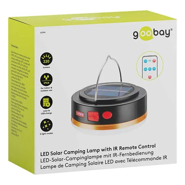 Solar LED Camping Lantern with Power Bank and IR Remote Control - Image 7