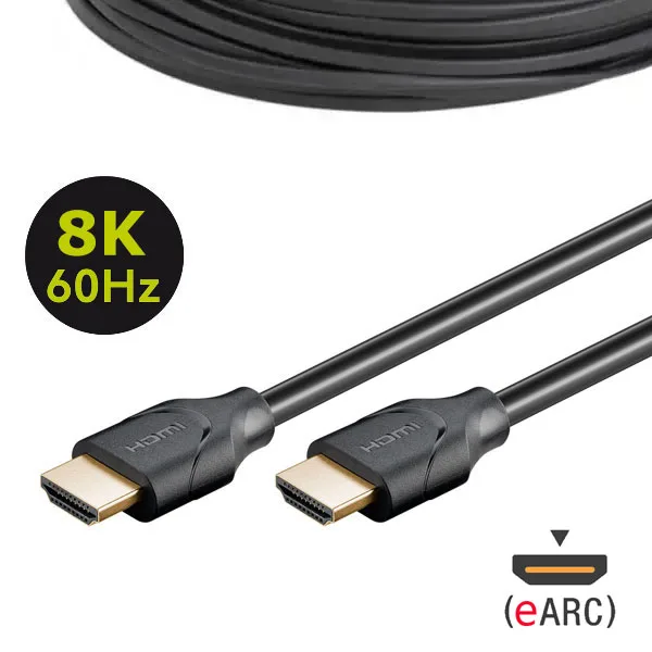 HDMI 2.1 cable - 8K with double shielding, eARC/ARC and HDR support - 2m - Image 1