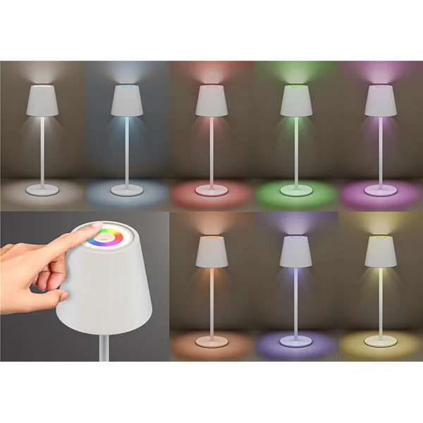 Touch RGB+W LED table lamp - 35cm - Image 6