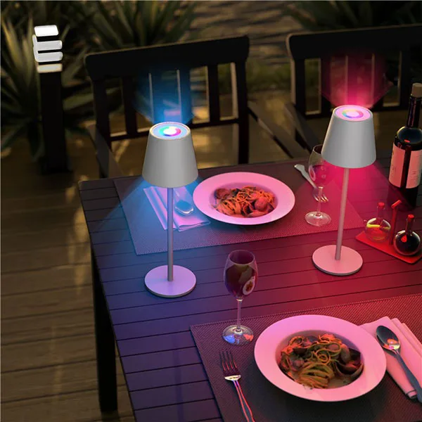 Touch RGB+W LED table lamp - 35cm - Image 5