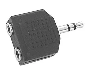 Adapter 2 Female Jacks to Male Jack
