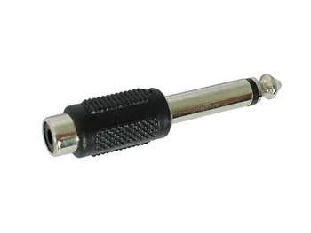 RCA Female to 6.3 mm Mono Male Jack Audio Adapter - Image 1