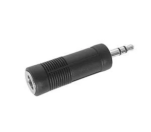3.5mm Stereo Jack Plug to 6.3mm Jack Socket Adapter