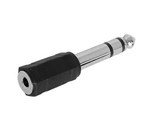 Stereo Adapter 6.3 mm Jack Plug / 3.5 mm Jack Socket