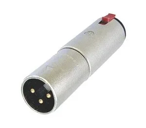 MALE XLR TO 1/4 STEREO JACK SOCKET ADAPTER