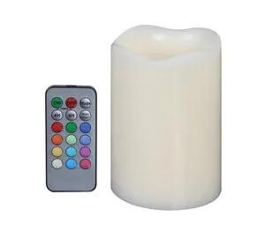 LED Colour-Changing Candle with Remote Control
