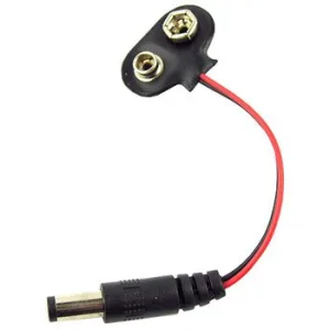 9 V Battery Clip with DC Plug