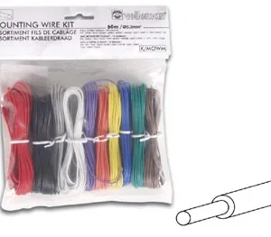 Solid-Core Hook-Up Wire - 10 Colours - 60 m