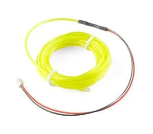 Fluorescent green electroluminescent wire - 3 meters