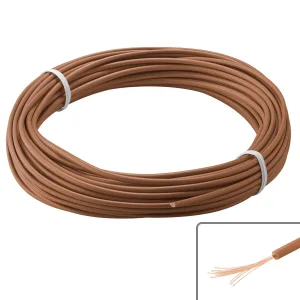 10-Meter Hook-Up Wire Reel - Brown
