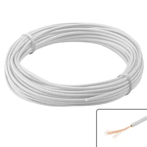 Hook-Up Wire Coil, 10 m - White