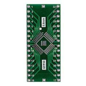 QFP32 to DIP32 adapter PCB