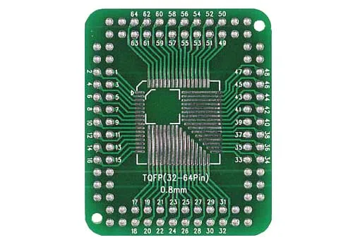 TQFP32 to TQFP100 pin adapter PCB - Image 1