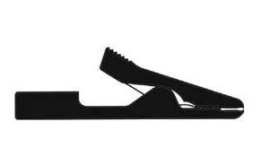 MINIATURE BLACK CROCODILE CLIP
