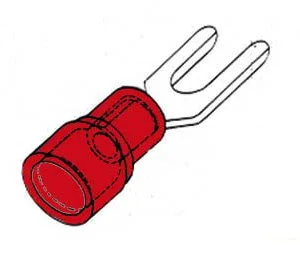 Red Fork Terminals 5.3 mm - Pack of 10