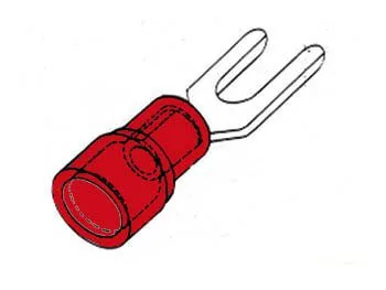 Red Fork Terminals 5.3 mm - Pack of 10 - Image 1