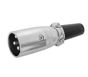 Male 3P XLR Cable-Mount Connector