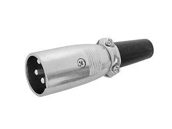 Male 3P XLR Cable-Mount Connector - Image 1