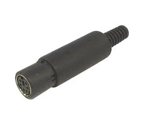 6-WAY FEMALE MINI DIN CONNECTOR