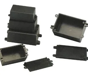 Black ABS enclosure 37 x 64 x 25 mm