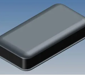 Plastic enclosure 90x46x20