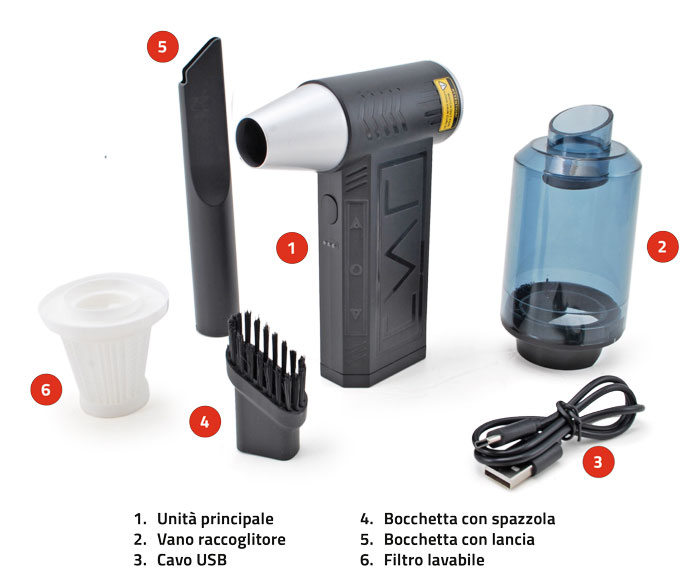 High-speed portable blower/vacuum with brushless motor and 4000mAh battery