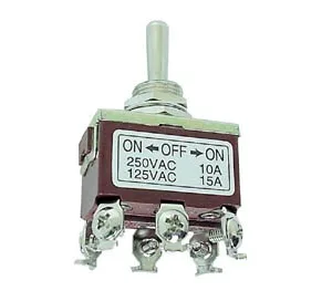 DPDT Momentary Toggle Switch (ON)-OFF-(ON)