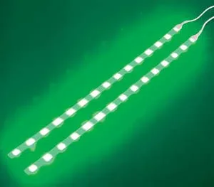 Twin green LED light strip