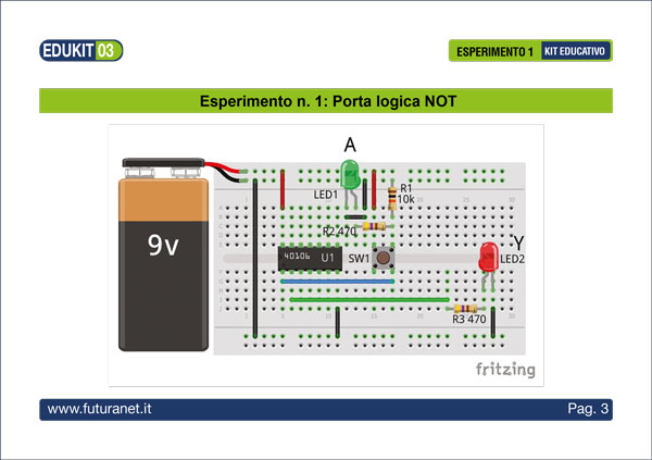 Educational logic gates kit - example 1