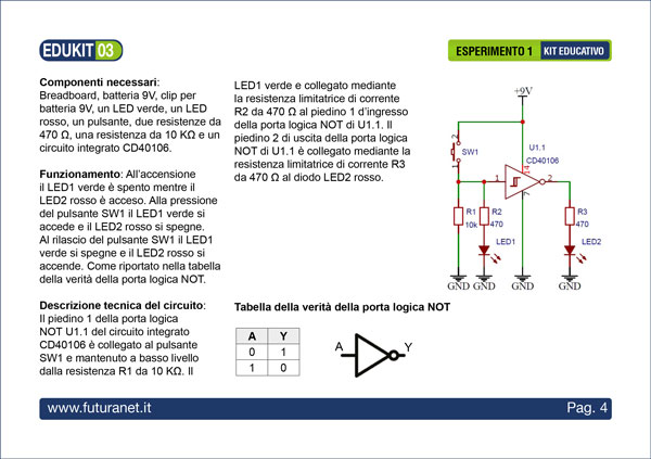 Educational logic gates kit - example 1
