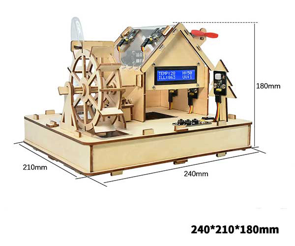 Smart Eco House kit with manual - Dimensions