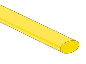YELLOW HEAT-SHRINK TUBING 9.5 mm - 25 PCS.