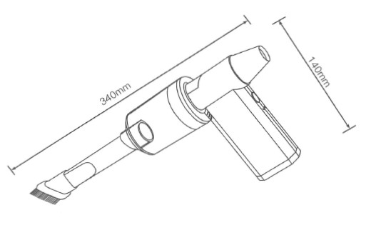 High-speed portable blower/vacuum with brushless motor and 4000mAh battery