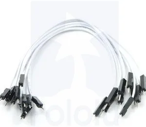 White Male-Male Jumper Wires - 10 cm