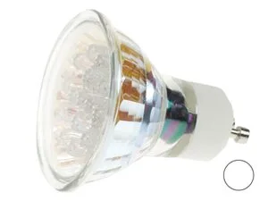 WHITE LED LAMP - GU10 CAP - 230 Vac