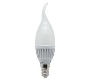LED LAMP 4.3W WARM WHITE 220VAC - E14 BASE
