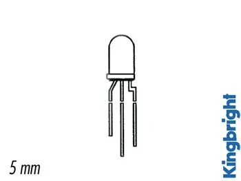 Bicolour LED 5 mm - GREEN-YELLOW - Image 3