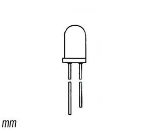 HIGH-BRIGHTNESS RED LED 5 MM