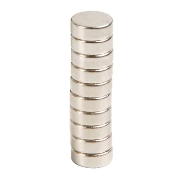 10 Magnetic Discs 8x3 mm - Image 1