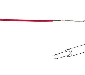 Wire Coil 0.5 mm - 100 metres on reel - red
