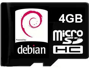4 GB Debian Micro SD Card for Arietta G25