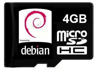 4 GB Debian Micro SD Card for Arietta G25 - Image 1