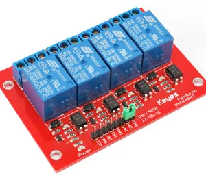 4 relay module 5 Vdc 10A (assembled)