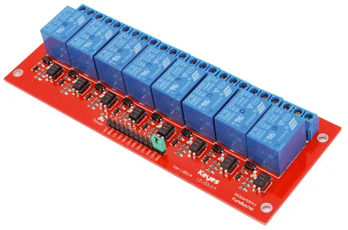 8-relay module 5 Vdc 10A (assembled) - Image 1