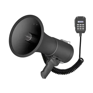 50W Portable Megaphone with Siren, Recorder, Bluetooth and USB