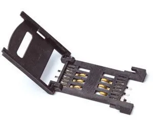 SIM card holder, hinged type