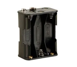 6 x AA Battery Holder with Clip Terminals