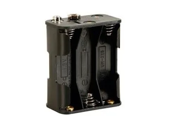 6 x AA Battery Holder with Clip Terminals - Image 1