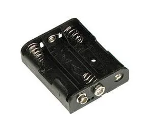 3 x AA Battery Holder with Clip Terminals